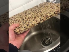 Non-Slip Pebble Stone Epoxy Decorative Flooring System For Driveways Pathways