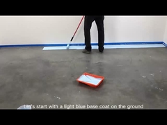 100% Solids Rock Hard Metallic Epoxy Floor Coating Solvent Based 1mm