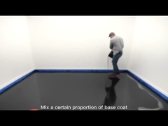 Gloss Blue Metallic Epoxy Floor Coating Smoothed Non Toxic Low Odor TDS