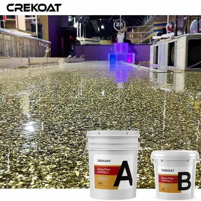 Polished Concrete Metallic Epoxy Floor Coating Seamless High-Gloss Finish