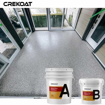 Slip Resistance Epoxy Flake Floor Coating For Showrooms Garages