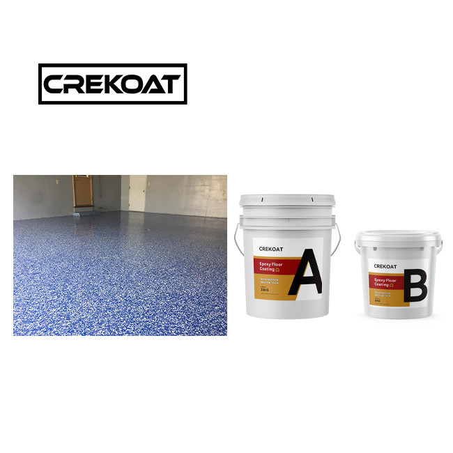 Seamless Epoxy Resin Floor Paint Fast Curing Decorative Concrete Flake