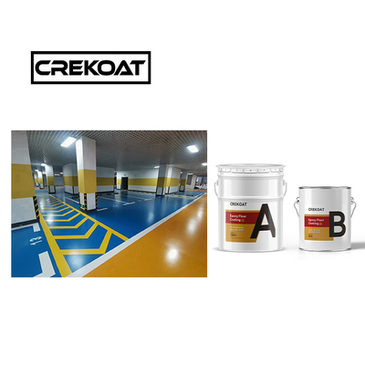 High Gloss Clear Industrial Epoxy Floor Coating Glossy 2 Pack Chemical Resistant
