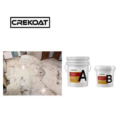 1mm Self Leveling Metallic Epoxy Floor Coating Yellowing Low Odor ECO Friendly