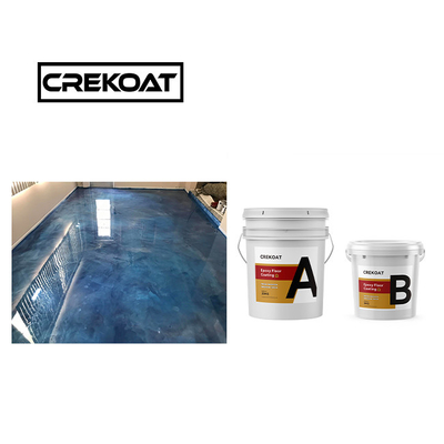 Odorless Metallic Epoxy Floor Coating Coverage Spray Marble Epoxy Coating