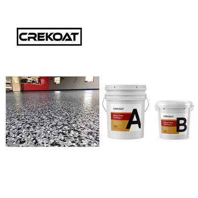 Low VOC Decorative Epoxy Resin Floor Coating 3mm High Build