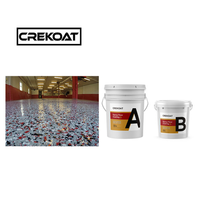 Polyaspartic Decorative Epoxy Floor Paint Seamless Flake Epoxy Coating