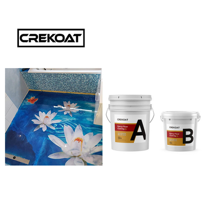 Hygiene Eco Friendly Epoxy Resin Floor Coating Low Odor 3mm Durability