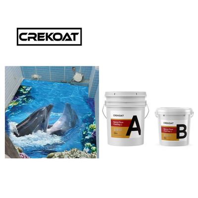 1mm Anti Slip Epoxy Resin Floor Coating No Bubbles Clear TDS