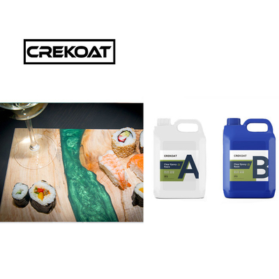 VOC Free Clear Epoxy Resin Table Top Low Odor Live Edge Epoxy Resin Long Cure