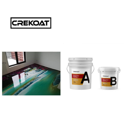 Glossy Epoxy Resin Floor Coating Hardened Seamless 3D Floor Coating