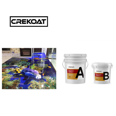 Hygiene Eco Friendly Epoxy Resin Floor Coating Low Odor 3mm Durability