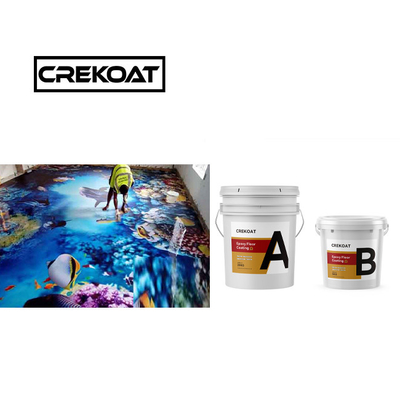 1mm Anti Slip Epoxy Resin Floor Coating No Bubbles Clear TDS