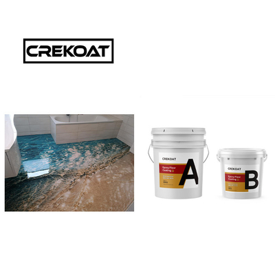 Degradable Transparent Epoxy Resin Floor Coating 3D Metallic Without Cracks MSDS
