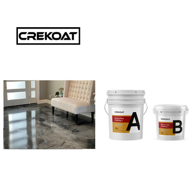 Pigment Two Component Epoxy Paint Seamless Epoxy Floor Paint Roller Cleanable