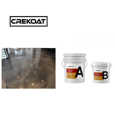 Pure Metallic Epoxy Floor Coating Solvent Free Epoxy Coating Gloss