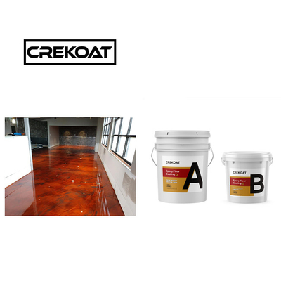 Pigment Two Component Epoxy Paint Seamless Epoxy Floor Paint Roller Cleanable