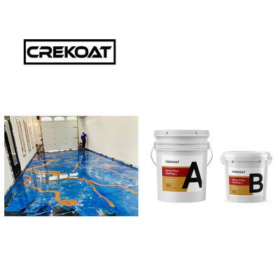 Polishing Metallic Epoxy Floor Paint Seamless Abrasion Resistant Epoxy Coating