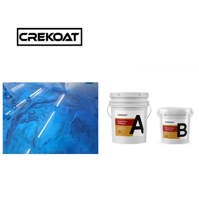 Polishing Metallic Epoxy Floor Paint Seamless Abrasion Resistant Epoxy Coating