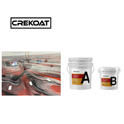 Odorless Metallic Epoxy Floor Coating Coverage Spray Marble Epoxy Coating