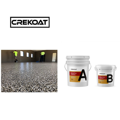 Seamless Epoxy Resin Floor Paint Fast Curing Decorative Concrete Flake Paint