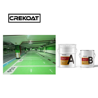 Seamless Industrial Epoxy Floor Coating Paint 1mm Solvent Based Solid Colors