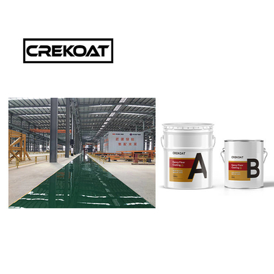 High Gloss Clear Industrial Epoxy Floor Coating Glossy 2 Pack Chemical Resistant