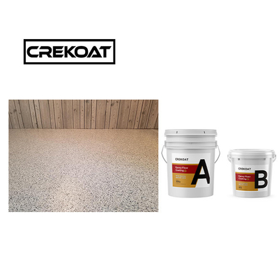 3mm Slip Resistant Epoxy Floor Coating Resin Full Broadcast Epoxy Flake Coating