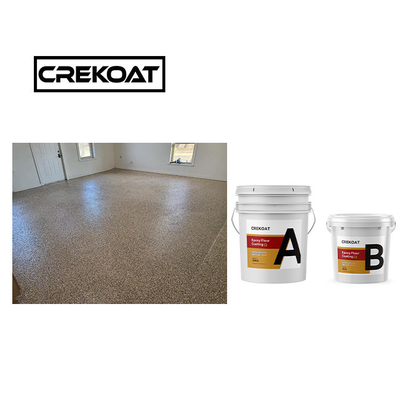Low VOC Decorative Epoxy Resin Floor Coating 3mm High Build