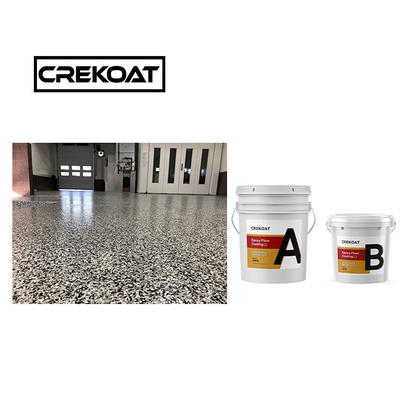 Polyaspartic Decorative Epoxy Floor Paint Seamless Flake Epoxy Coating