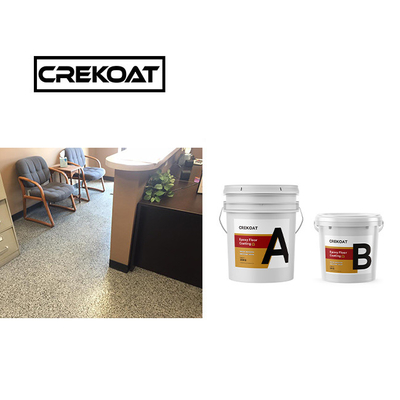 Multicolored Clear Gloss Epoxy Flake Floor Coating Resin Naturally Defoaming