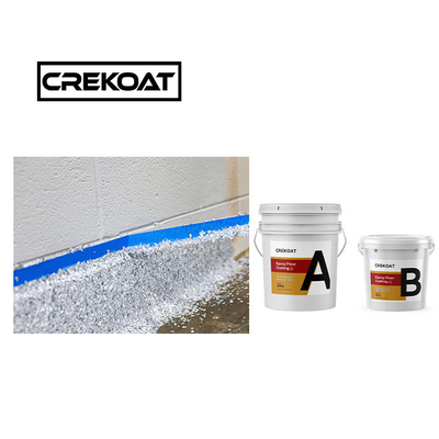 Flake Spray Epoxy Resin Floor Coating Seamless No Bubbles Customizable