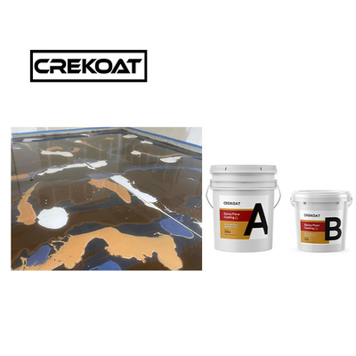 Nacreous High Gloss Metallic Epoxy Floor Coating Exotic Look Stability