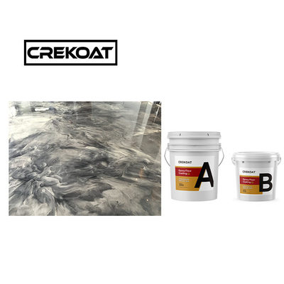 Crekoat Decorative Concrete Metallic Epoxy Floor Coating 3mm Hardened Seamless