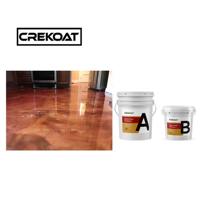 Hardened Metallic Epoxy Floor Coating Pigments Non Toxic Epoxy Paint VOC Free