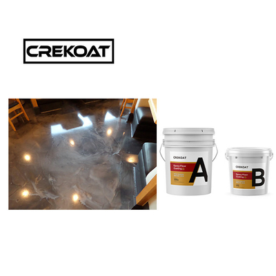 100% Solids Rock Hard Metallic Epoxy Floor Coating Solvent Based 1mm