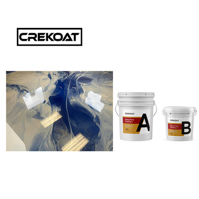 Viscosity Metallic Gold Floor Paint 1mm Black Epoxy Floor Coating Seamless