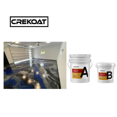 Viscosity Metallic Gold Floor Paint 1mm Black Epoxy Floor Coating Seamless