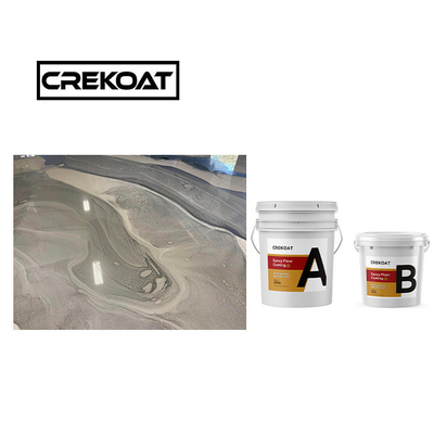 100% Solids Rock Hard Metallic Epoxy Floor Coating Solvent Based 1mm