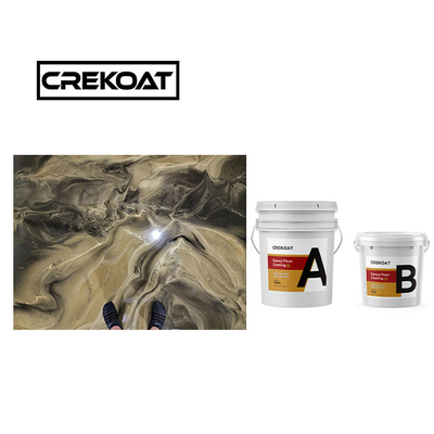 Antimicrobial Scratch Resistant Floor Coating No Bubbles Black Epoxy Floor Paint