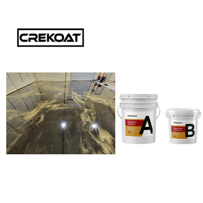 Pure Metallic Epoxy Floor Coating Solvent Free Epoxy Coating Gloss