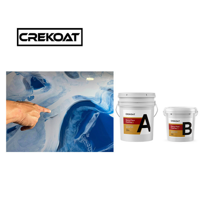 Pure Metallic Epoxy Floor Coating Solvent Free Epoxy Coating Gloss