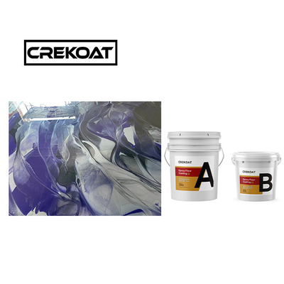 Crekoat Decorative Concrete Metallic Epoxy Floor Coating 3mm Hardened Seamless