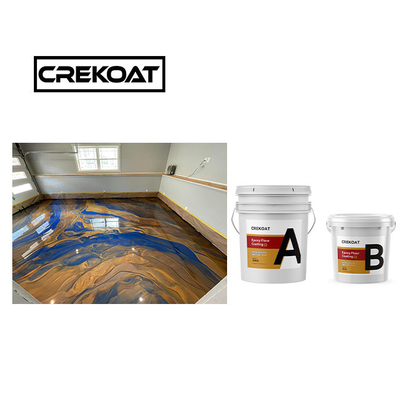 Brush Two Pack Epoxy Floor Paint Hardener Chemical Resistant Epoxy Paint Glossy