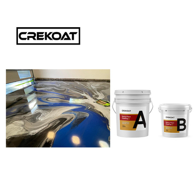 Brush Two Pack Epoxy Floor Paint Hardener Chemical Resistant Epoxy Paint Glossy