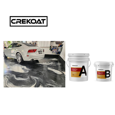 Copper High Gloss Metallic Epoxy Concrete Paint Topcoats 3mm 100% High Solids