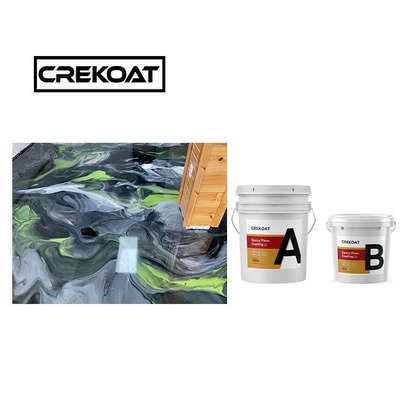 Crystal Clear Epoxy Resin Coating Seamless Zero VOC 100% Solids