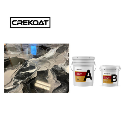 Basecoat Clear Metallic Epoxy Floor Coating Viscosity Cleanable