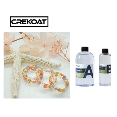 Low Odor Art Jewelry Epoxy Resin Fast Curing Crystal Clear Glass Like Finish
