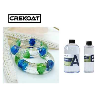 Low Odor Art Jewelry Epoxy Resin Fast Curing Crystal Clear Glass Like Finish